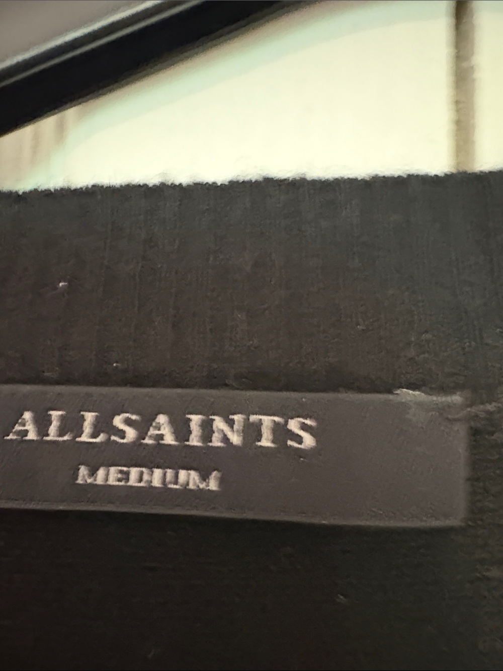 ALLSAINTS Black Cropped Sleeve Sweater. Size Medium in EUC - Picture 4 of 4